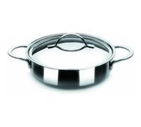 Ibili Sauteuse avec couvercle Noah 32 cm, acier inoxydable 18/10, compatible induction