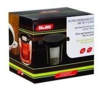 Ibili – Filtre réutilisable pour thé et café – Acier inoxydable 18/10 – Couvercle inclus
