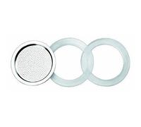 Ibili – Lot de 2 joints en silicone + 1 filtre pour cafetière Essential 10 tasses