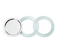 Ibili – Lot de 2 joints en silicone + 1 filtre pour cafetière Essential 10 tasses