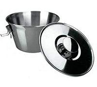 ibili Moule à pudding 651616 - Acier inoxydable 16 cm, avec couvercle et serrure - 1 unité