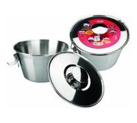 ibili Moule à pudding 651616 - Acier inoxydable 16 cm, avec couvercle et serrure - 1 unité