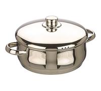 Ibili 662024 Oslo Faitout Bombé avec couvercle Inox 24 cm