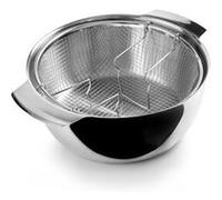 IBILI - Friteuse avec panier Induktion, 24 cm, Acier inoxydable, Compatible avec l’induction, Coloré