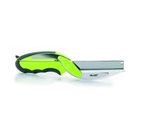 IBILI Ciseau duo 704910 INOX vert, ciseau + planche 25 cm, 34 x 5 x 5 cm