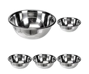 IBILI 710129 Bol, INOX, Argent, 29 cm, 30.5 x 27.99 x 12.49 cm (Lot de 5)