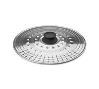IBILI 714237 Couvercle à usage multiple 30-32-34-36 cm - Diamètre 37 cm, en Inox (avec trous) Argenté