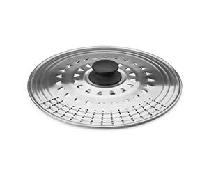 IBILI 714237 Couvercle à usage multiple 30-32-34-36 cm - Diamètre 37 cm, en Inox (avec trous) Argenté