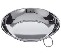 IBILI 714522 Assiette Haute avec Anneau, INOX, Argent, 24.0 x 3.98 cm