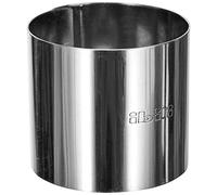 Ibili Anneau à pâtisserie en acier inoxydable, forme ronde, argenté, 5 x 4,5 cm