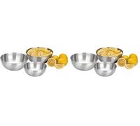 IBILI - 717008 - Bol en Acier Inoxydable Bistrot 8 cm (Lot de 2)