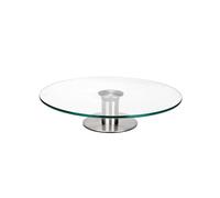 Ibili Plateau tournant 717130, 30 cm, Argenté/Transparent