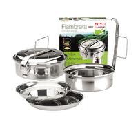 IBILI Boîte alimentaire inox 18 cm (7206-18-1) avec 2 plats