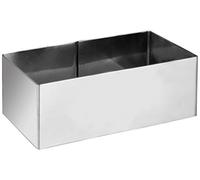 Ibili 722708 Cercle Rectangulaire, INOX, Argent, 8.0 x 5.0 x 4.0 cm