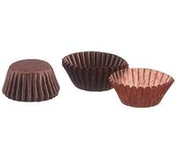ibili Moule Praline 729204 – papier brun, 100 unités, 4 x 4 x 2 cm
