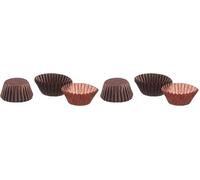 IBILI 729204 Moule Praline (100 Uds), Papier, Brun, 4 cm, 4 x 4 x 2 cm (Lot de 2)