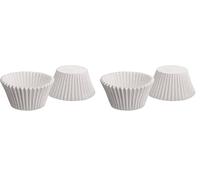 Ibili 729307 Barquette à Pâtisserie Carre Rond (50) 7, Papier, Blanc, 7 X 3.5 CM (Lot de 2)
