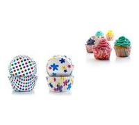 IBILI 735908 capsule cupcake pois + fleurs (50+50 pcs) G