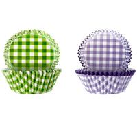 IBILI Capsules à pâtisserie 735909 – Antiadhésive papier imperméable carreaux 50+50 pièces