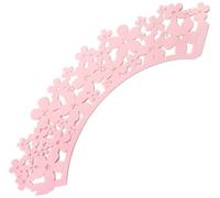 IBILI 736000 Capsule à Pâtisserie Lot de 10 Pièces Papier Imperméable Rose