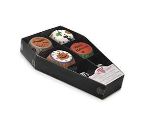 IBILI 737000 Lot 26 Moules et Drapeaux pour Cupcakes Cercueil Papier