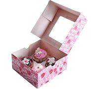IBILI 737504 2 Boîtes pour 4 Cupcakes en Carton