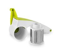 IBILI 739850 Râpe à Fromage Tournante, Plastique + INOX, Blanc/Vert, 20 x 9 x 8 cm
