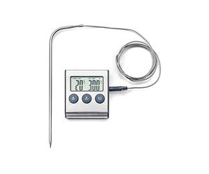 IBILI 743405 Thermomètre Numérique/Magnétique à Sonde INOX Argent 15 x 26 x 2 cm