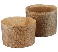 IBILI 746505 Moule à Panettone Jetables, Papier, Marron, ø 14 x h 10 cm - 5 Pieces