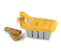 IBILI Kit pour 12 barres énergétiques artisanales 747000 Silicone gris/orange 15x7x7 cm 6 pièces