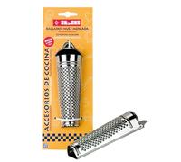 RAPE INOX NOIX DE MUSCADE - LONGUEUR 13.5 CM - INOX DE QUALITE SUPERIEURE - PETIT COMPARTIMENT POUR NOIX DE MUSCADE - PASSE AU LA...