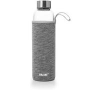 IBILI - Bouteille Cotton Grey (Gris), 750 ml, Borosilicate, Réutilisable, Protection Anti-Choc
