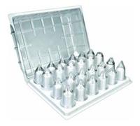 Ibili Set de douilles 771900 pour poche pâtissière – 24 pièces – Gris