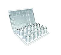 Ibili Set de douilles 771900 pour poche pâtissière – 24 pièces – Gris