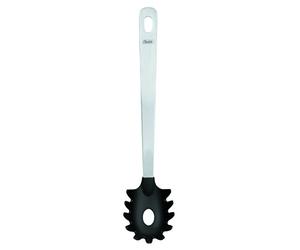 IBILI 773050 Cuchara Pasta Nylon, Acier Inoxydable, Noir/Argent, 33.0 x 7.0 x 4.0 cm