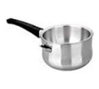 Ibili Casserole Bain Marie 774016 en Inox 16 cm Double paroi Argent/Noir