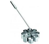 Ibili Moule à rosace 774300 – inox argent 41 x 27 x 7,5 cm