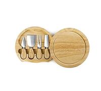 Ibili Set de couteaux à fromage 782750 – inox marron 21 x 21 x 4 cm