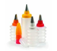 Ibili - 782800 - 3 Embouts Décoration 1 Flacon Souple Multicolore