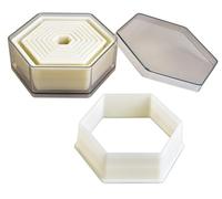 IBILI Emporte-pièces 784204 – Lot de 9 hexagones lisses