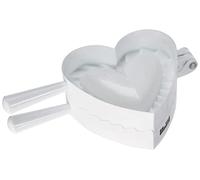 Ibili 787500 Moule chaussons en forme coeur, Blanc