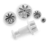 Ibili Emporte-pièces 788406 Marguerite avec poussoir – Lot de 4