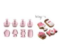 IBILI 788411 lot 3 emporte- pièces avec poussoir flocon neige G