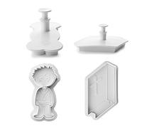 IBILI 788903 Lot 2 Emporte-Pièces avec Poussoir Enfant Communion + Bible Plastique