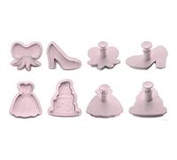 IBILI 789009 Lot 4 Empote-Pièces Grands avec Poussoir Fiesta Plastique