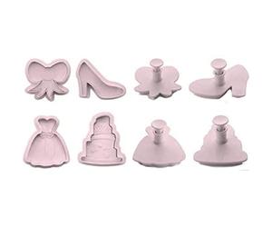 IBILI 789009 Lot 4 Empote-Pièces Grands avec Poussoir Fiesta Plastique