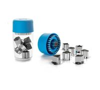 Ibili 794202 Moule Pour Cookies Bleu, Acier Inoxydable