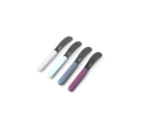 Ibili - 80487 - Spatule à beurre en acier inoxydable et plastique - 14,8 cm - Couleur aléatoire