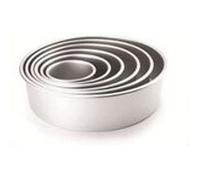 Ibili Moule rond 815110 extra profond 10 x 10 cm aluminium anodisé
