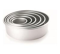 IBILI - Moule rond 815125, extra profond 25 x 10 cm, aluminium anodisé